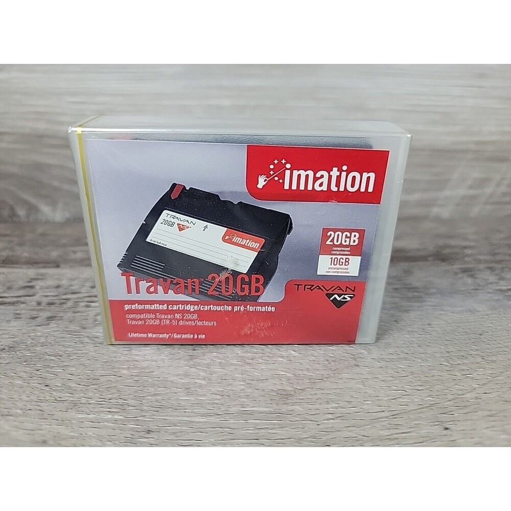 Imation 20GB/10GB TR-5 Travan NS Data Tape Cartridge 12115 NS20 TR5 Still Sealed